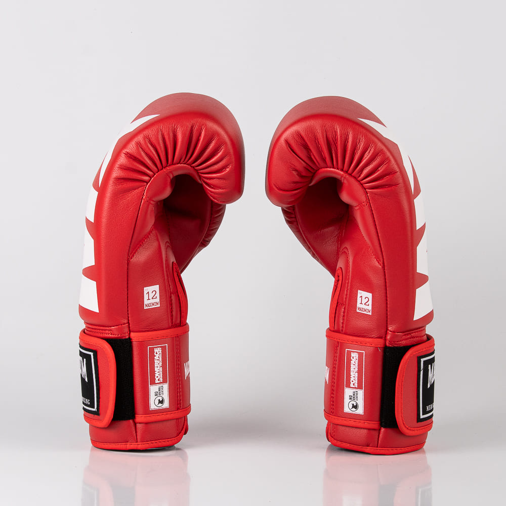 Luva de Boxe e Muay Thai MXM - Cor Vermelho Power Face