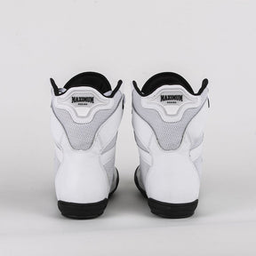 Sapatilha de Boxe Branco e Preto Cano Alto - Par