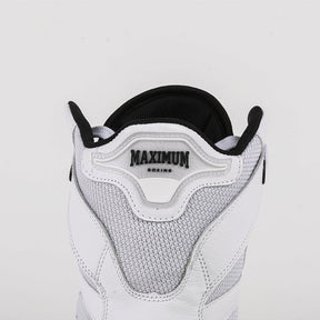 Sapatilha de Boxe Branco e Preto Cano Alto - Par