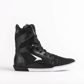 Sapatilha de Boxe Preto e Branco Cano Alto - Par