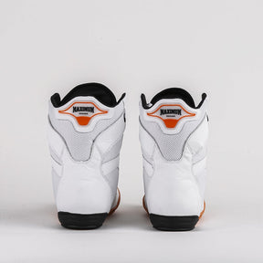 Sapatilha de Boxe Branco e Laranja Cano Alto- Par