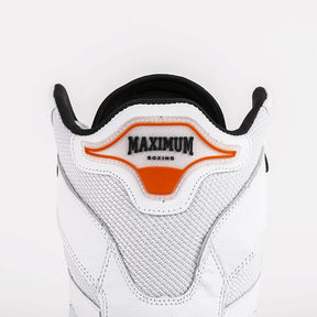 Sapatilha de Boxe Branco e Laranja Cano Alto- Par