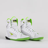 Sapatilha de Boxe Branco e Verde Cano Alto - Par